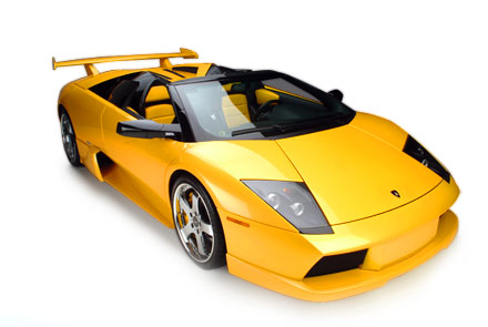 new yellow sports cars picture